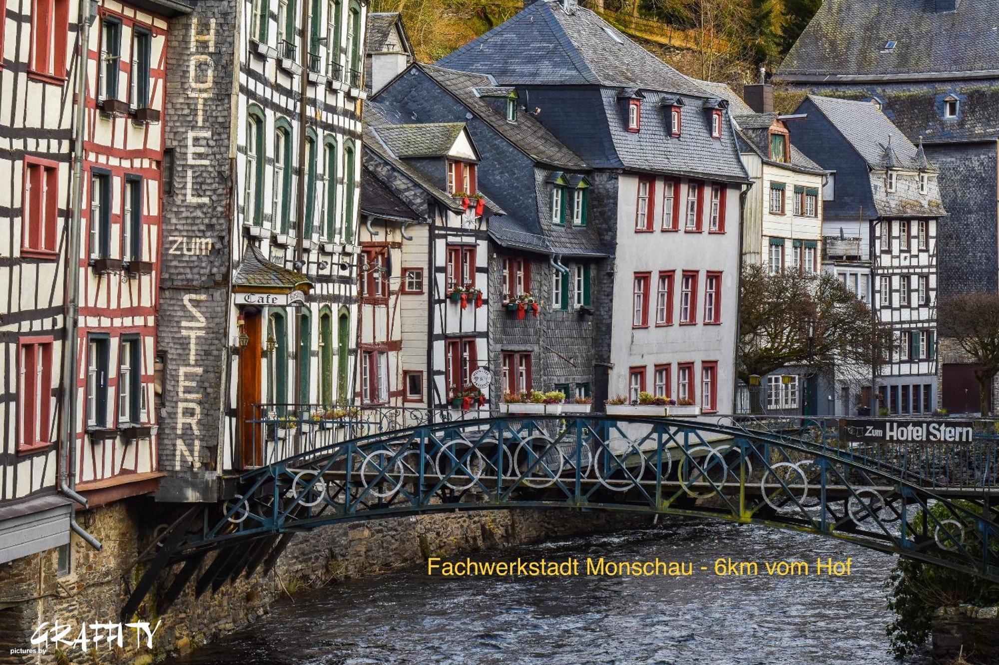 Hof Vierzehnender: Eifel Maisonette mit Balkon und Hundefreundlichkeit Monschau Exterior photo